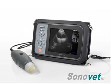 SonovetID Veterinary Ultrasound Scanner with RFID Technology Handheld 6 Inch Color Display