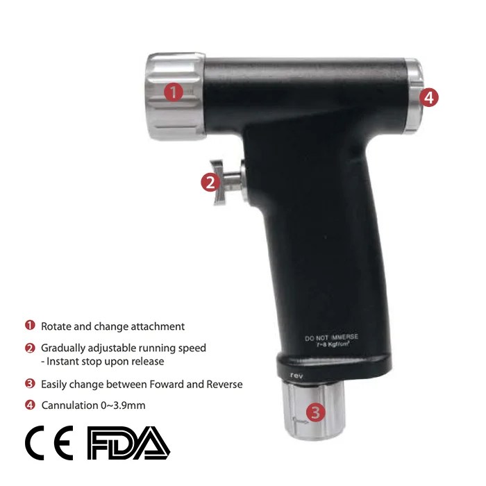 Orthopedic Pneumatic Drill and Saw System Modular Multifunction Power ISA100